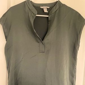 H&M sage green blouse
